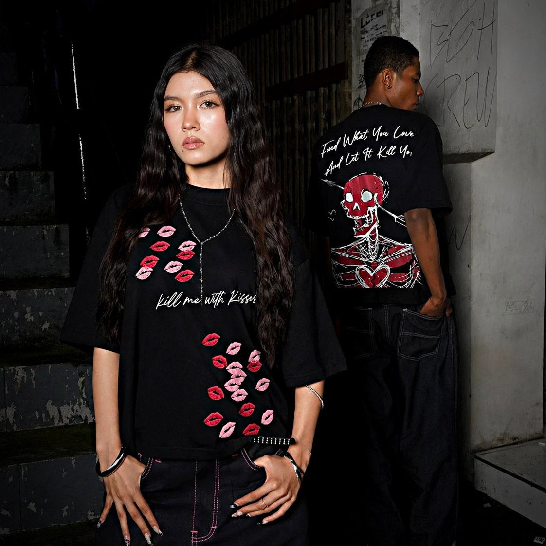 KILL ME WITH KISSES  OVERSIZED TEE
