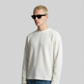 White oversized waffle t-shirt