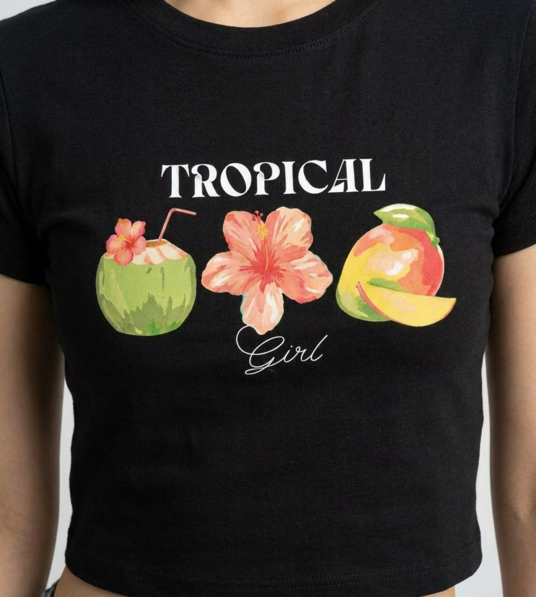 tropical baby tee