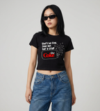 coke addict baby tee
