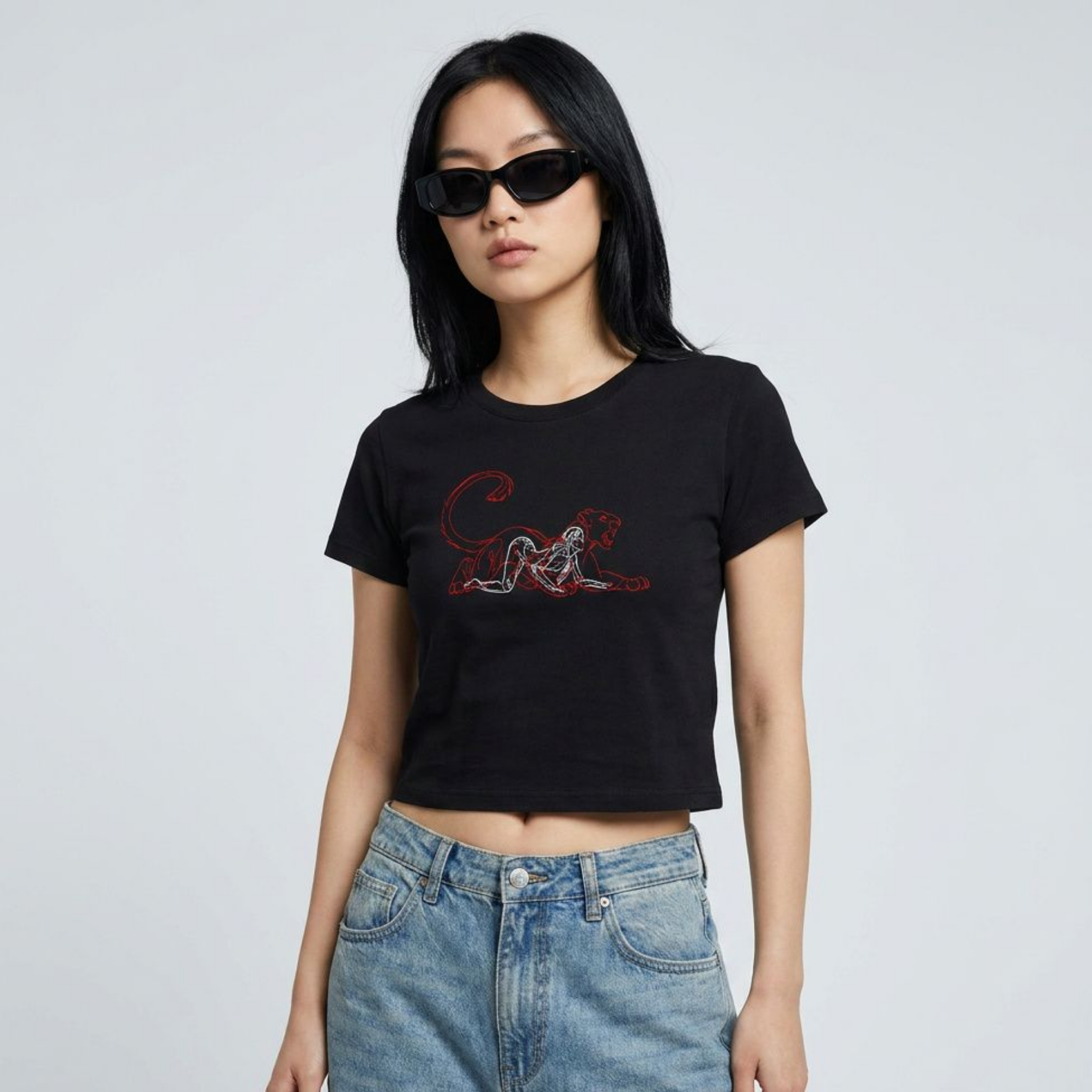 Feminine baby tee