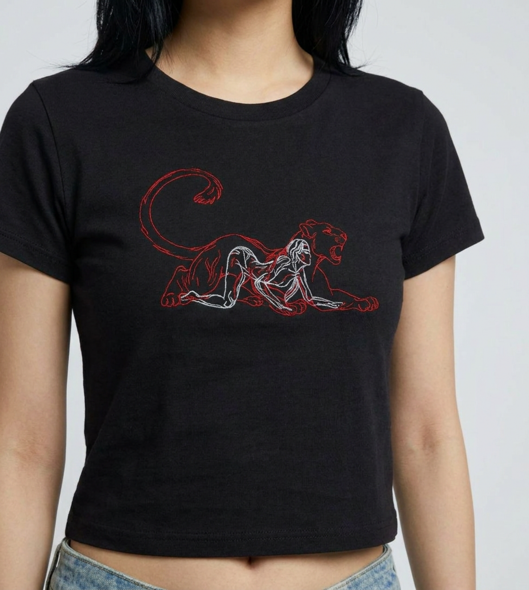 Feminine baby tee
