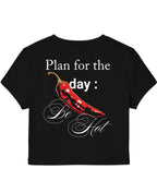 Black Baby Tee Back Design