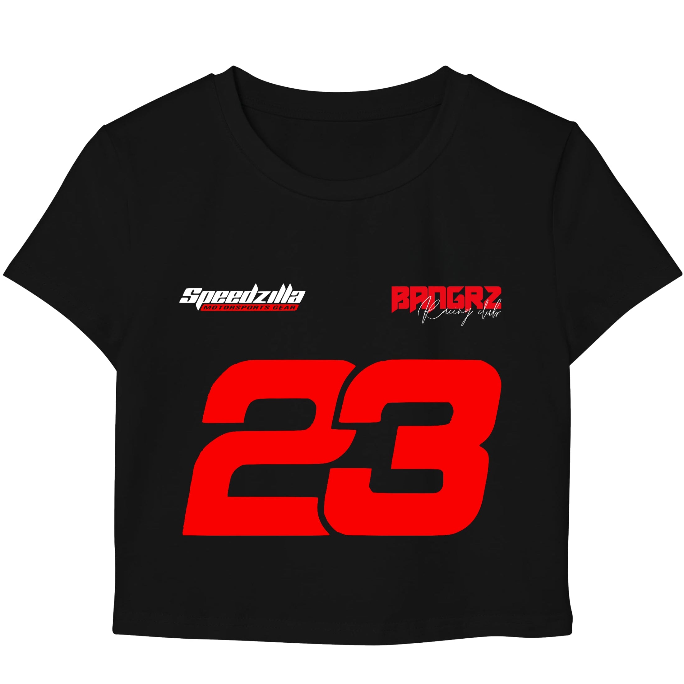 Black Baby Tee Front Design
