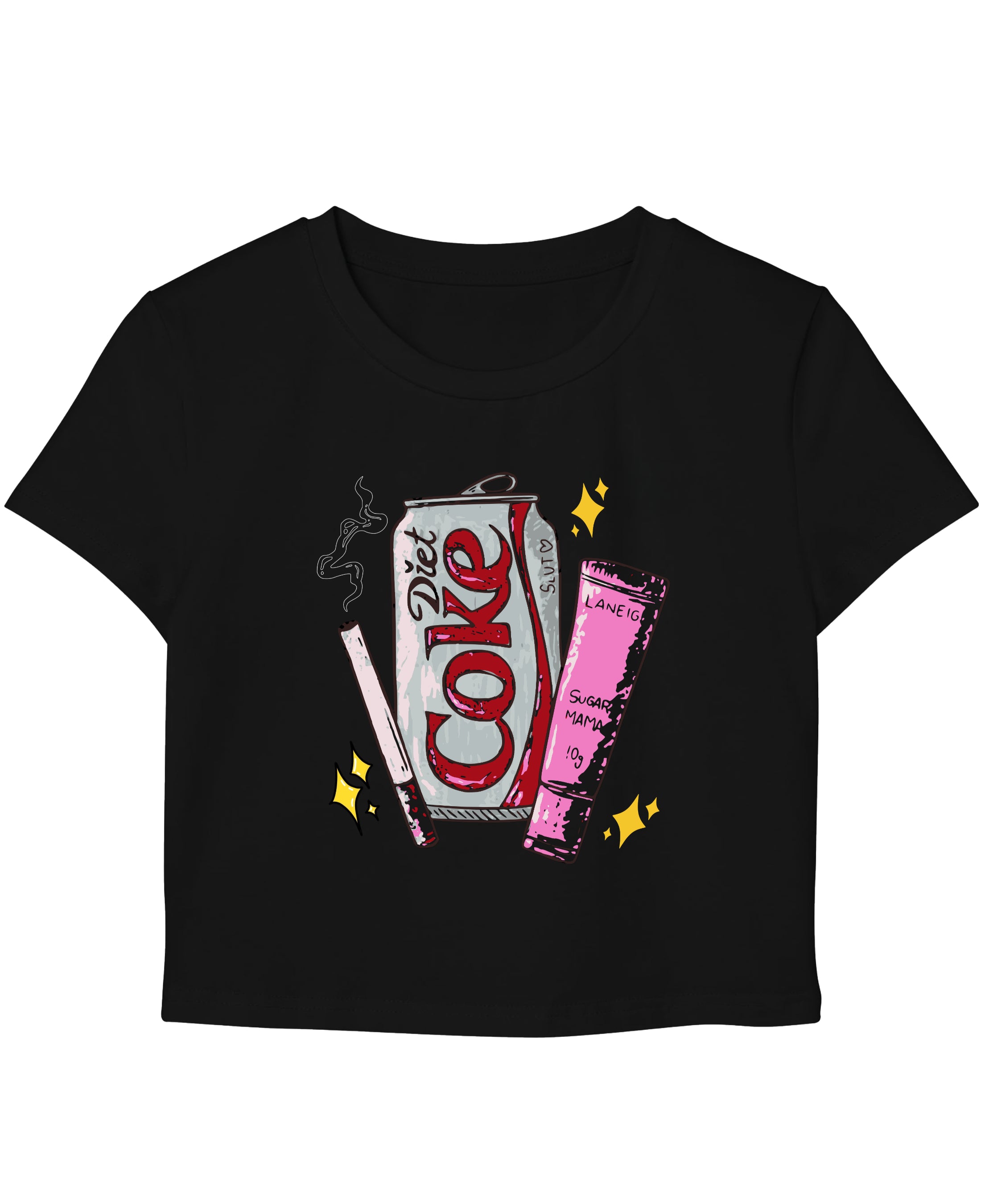 Black Baby Tee Front Design