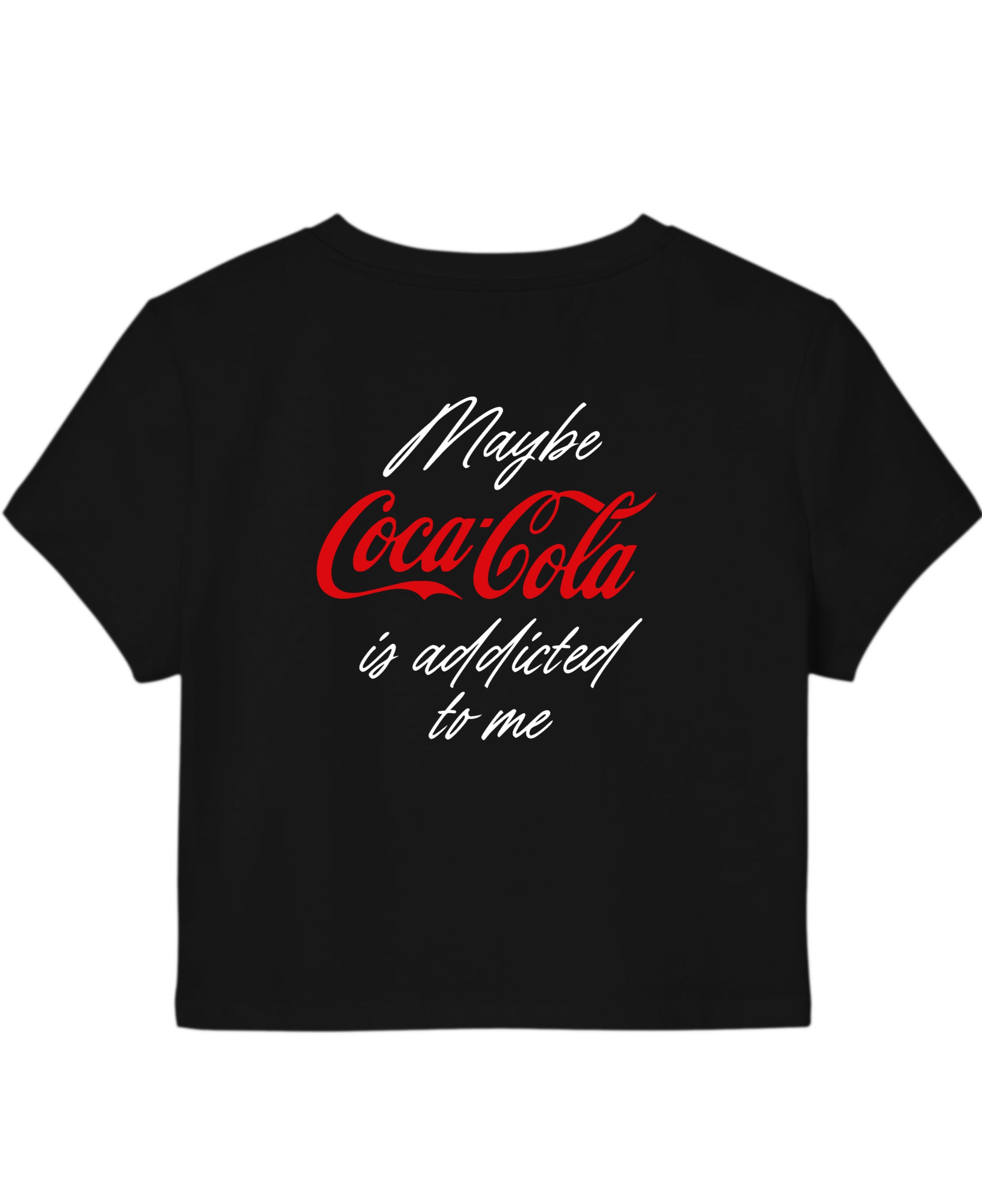 Black Baby Tee Back Design